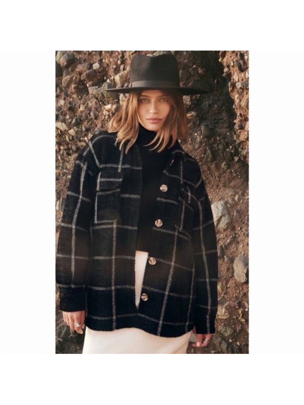 Z Supply Evereve Tucker Plaid Shirt Jacket Medium